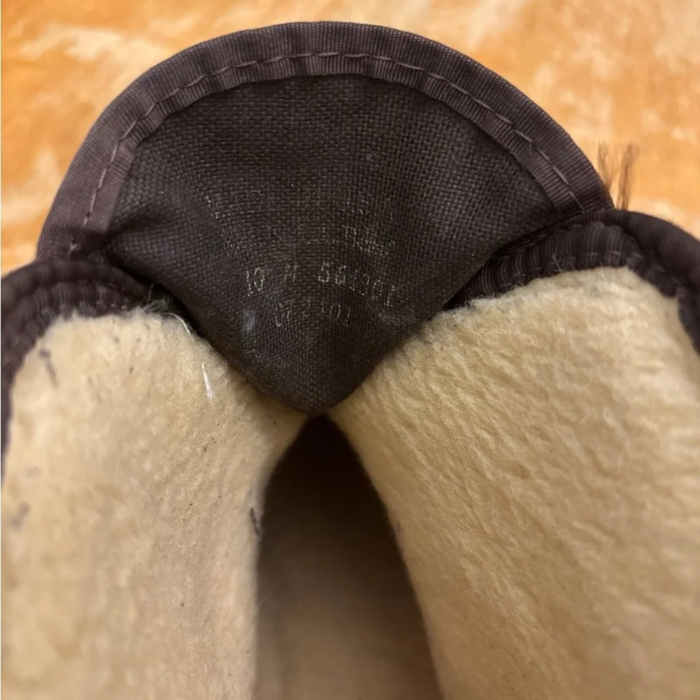 L.L. Bean Bean Boots, Front-zip With Shearling Lining Men’s Size 10